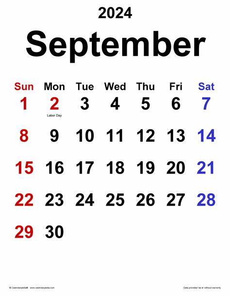 September 2024 Monthly