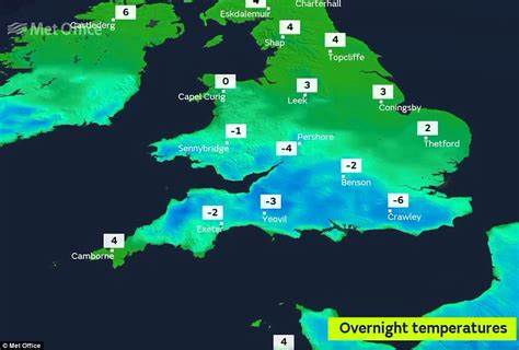 UK Weather: Temperatures are set to fall below zero overnight in first frosts of Autumn - but sunshine will be back over weekend