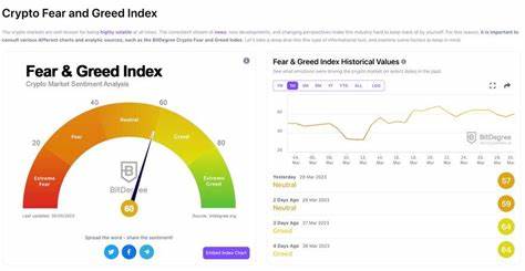 Crypto Fear & Greed Index Scores 70... Bitcoin Up 2.19% from Previous Day - 블루밍비트