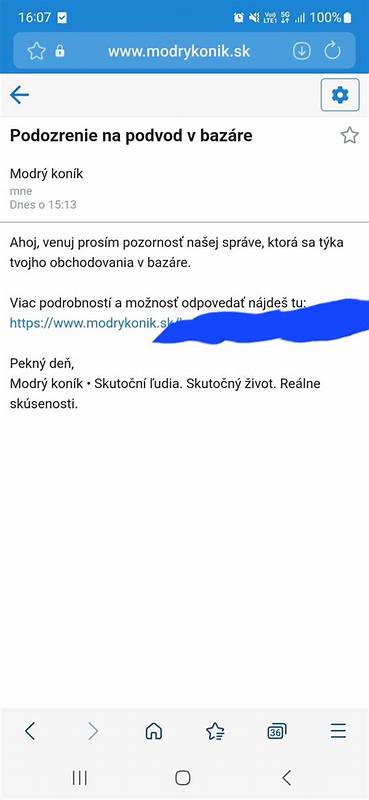 Aktualizácia údajov v SLSP - email. Je to podvod? - Modrý koník