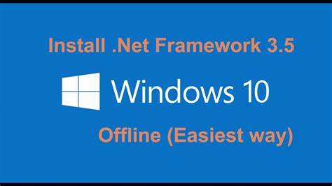 NET Framework 3.5 Offline installieren Windows 10