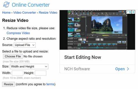 Resize Video: Change Video Size And Aspect Ratio (Free) - Online Converter