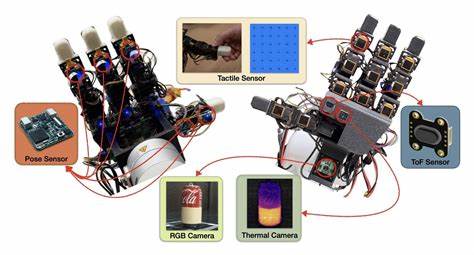 Robotic Hand for Multimodal Observations with Thermal, Inertial, Force Sensors