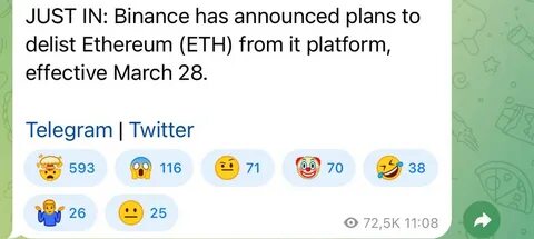 Ethereum: Droht ein Delisting von Binance? CZ findet klare Worte