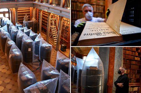 Hungary's oldest library is fighting to save books from a beetle infestation