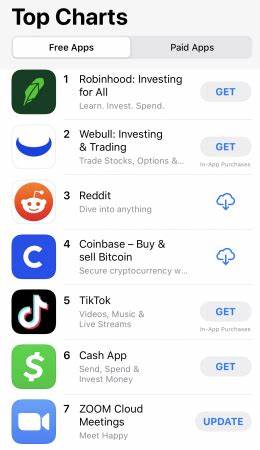 Coinbase enters top 10 free apps ranking on Apple's US mobile store - The Block
