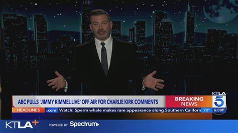 ABC pulls 'Jimmy Kimmel Live' off air 'indefinitely' over Charlie Kirk comments