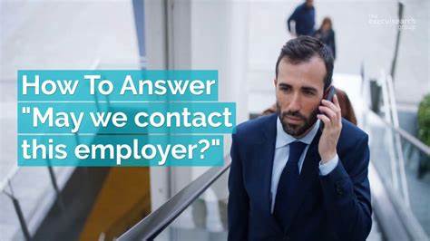 How To Answer 'May We Contact Your Last Employer?' - Forbes