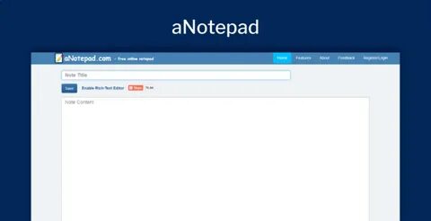 Online Notepad