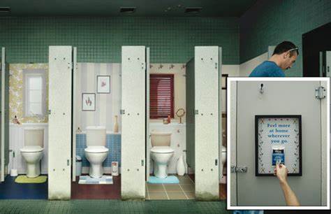 Washroom Advertising: The new and bold way to establish a brand - The Economic Times