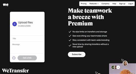 Informazioni su WeTransfer: Sito di condivisione e trasferimento di file