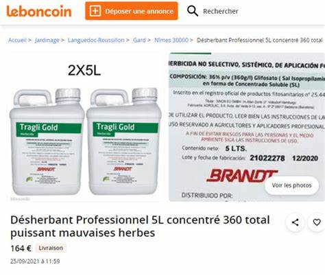 Le glyphosate est interdit, mais encore en vente sur le Net
