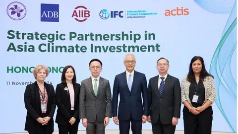 Hong Kong can unlock capital to fill Asia's US$800 billion climate-finance gap, AIIB says