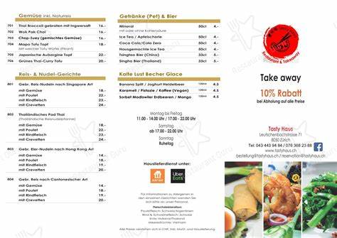 ᐅ Restaurant Tasty Haus 豐味樓 in Zürich | Telefonnummer Öffnungszeiten 