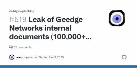 Leak of Geedge Networks internal documents
