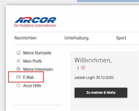 Arcor email login - Vodafone Community