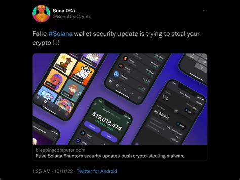 Fake Solana Phantom security updates push crypto-stealing malware