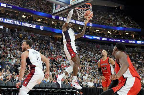 USA Basketball Plays Kendrick Lamar’s ‘Not Like Us’ After Defeating Canada in Olympics Exhibition Game - Yahoo Sports