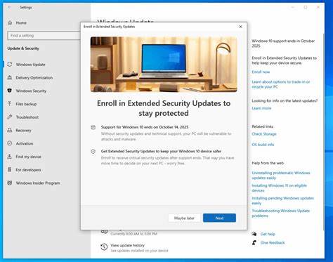 Microsoft opens a free tier for Windows 10 extended updates