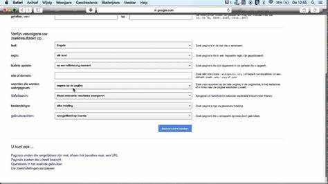 Google Geavanceerd zoeken