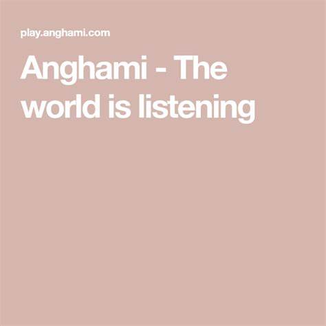 Anghami - The world is listening