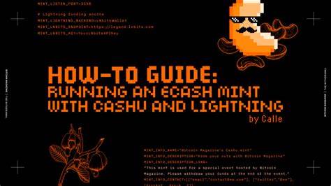 How-To Guide: Running an Ecash Mint - Bitcoin Magazine