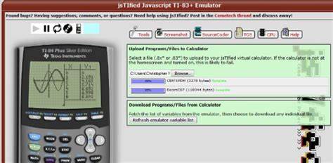 Web-based TI Graphing Calculator Emulator