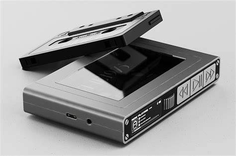 A portable cassette player with modern features like Bluetooth and USB-C