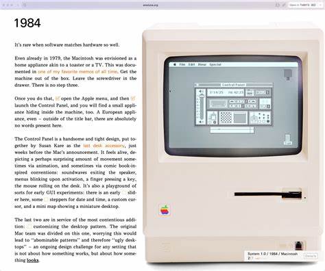 Frame of preference A history of Mac settings, 1984–2004