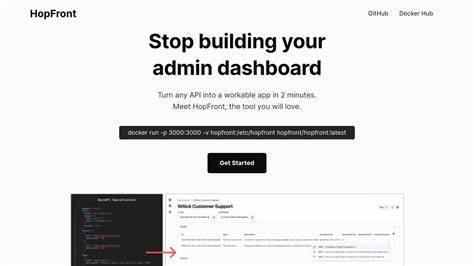 HopFront: Generate API-based dashboards instantly