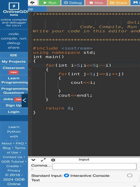 Online C++ Compiler - online editor