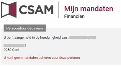 Mandaten - FOD Financiën