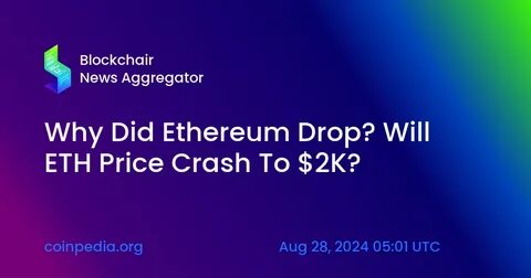 Why Is Ethereum Price Crashing? Will ETH Falls to $1300 - Crypto Times
