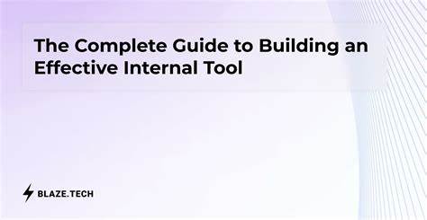 How to build internal tools