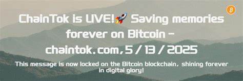 Show HN: ChainTok – Immortalize your love on Bitcoin's eternal ledger