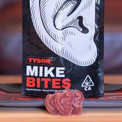 Cannabis gummy in the shape of a bitten ear: a new product launched by Mike Tyson