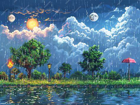Show HN: LuxWeather – ad-free pixel art weather site made with asp.net and Htmx