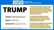 Trump moves into metaverse and NFT market with new trademark filing - Crypto Briefing
