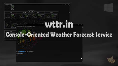 Wttr: Console-oriented weather forecast service