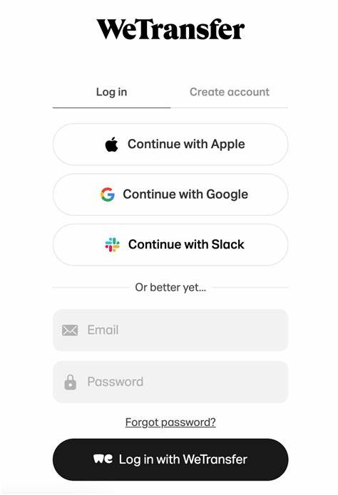 How to sign-up and log in to your WeTransfer account