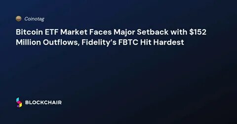 Bitcoin ETFs See $288M in Continued Outflows as Crypto Market Faces Sell-Off - CoinMarketCap