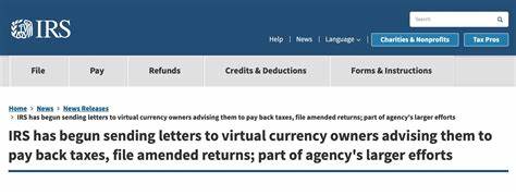 IRS going after cryptocurrency users with warning letters