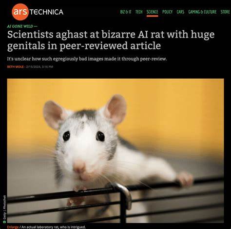 Scientists aghast at bizarre AI rat with huge genitals in peer-reviewed article