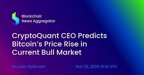 CryptoQuant CEO Predicts Bitcoin Crashing Down To $77,000 Before Bull Market Resumption
