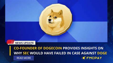 Dogecoin Co-Founder Pressures SEC to Exempt DOGE from Security Status - CoinChapter