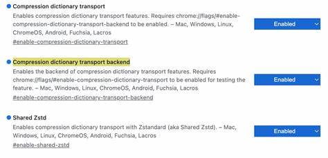Compression Dictionary Transport