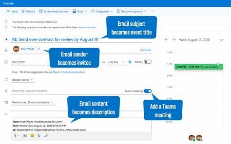 Turn email into events – Scheduling straight from your inbox