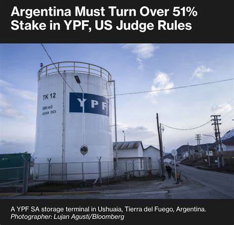 US court gives Argentina three more days to surrender its YPF shares