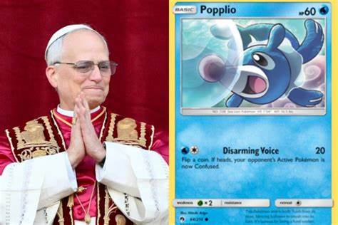 Pope Leo Signed a Popplio 'Pokémon' Card