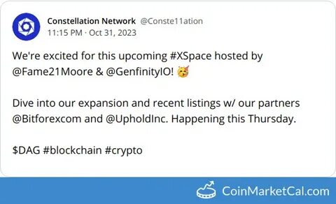 Constellation (DAG) Price Today, News & Live Chart | Forbes Crypto Market Data - Forbes